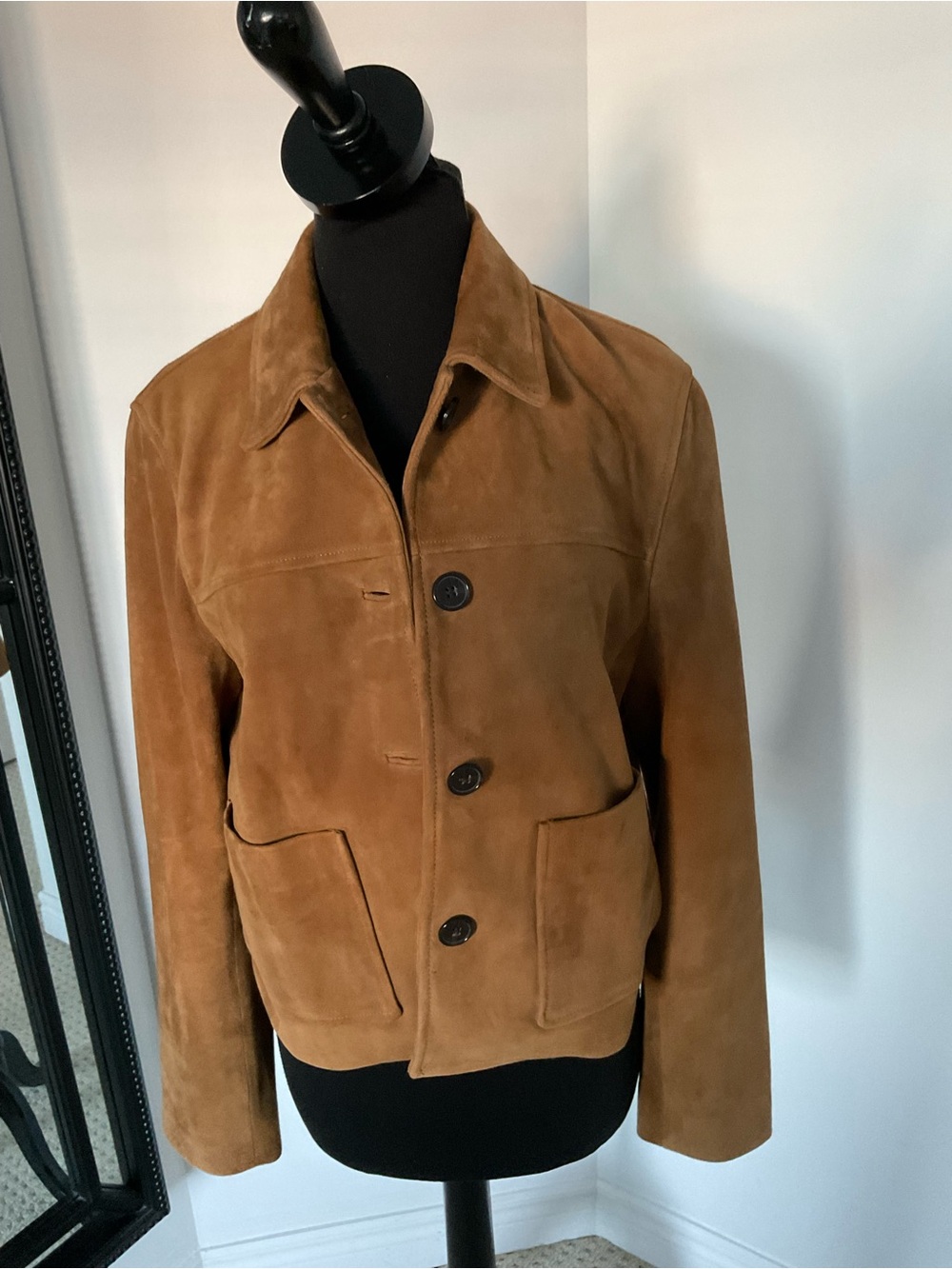 Aritzia tobacco Tori suede jacket size small nwt